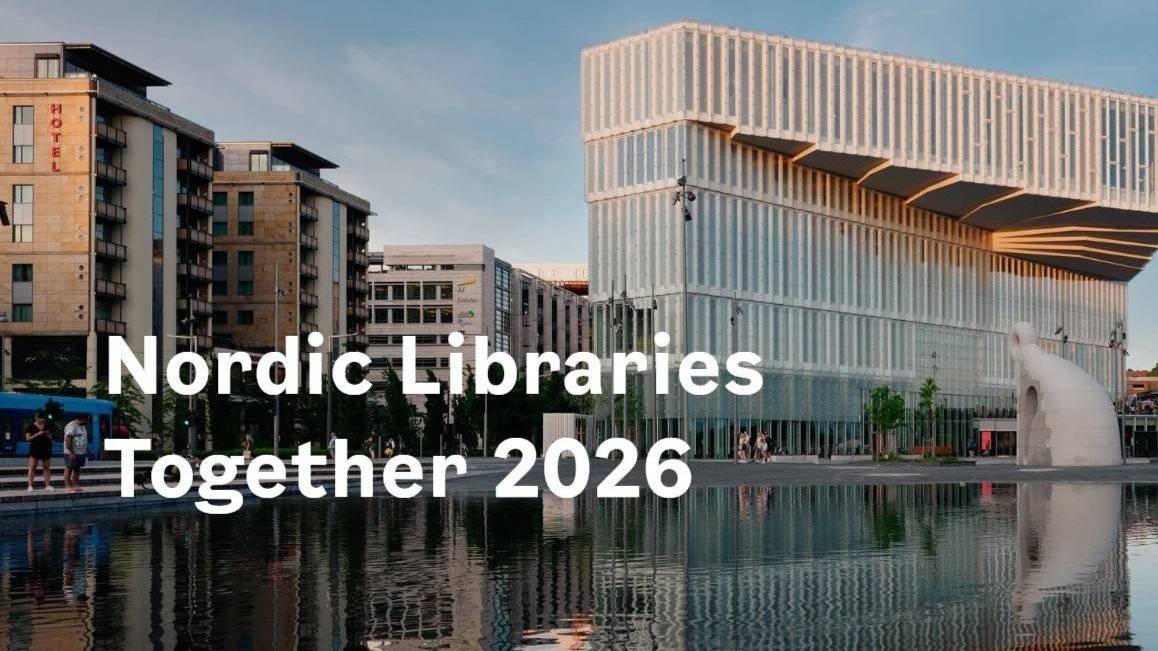 Deichman ekteriør, tekst: Nordic Libraries Together 2026