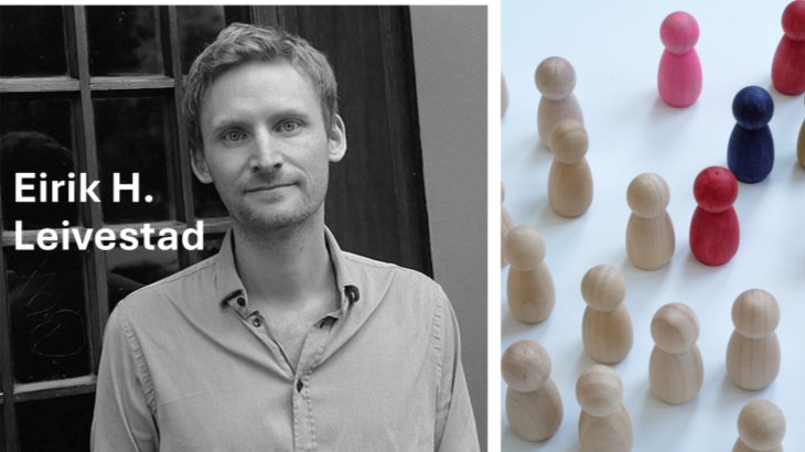 Banner for dagen, portrett Eirik Leivestad , og spillbrikker